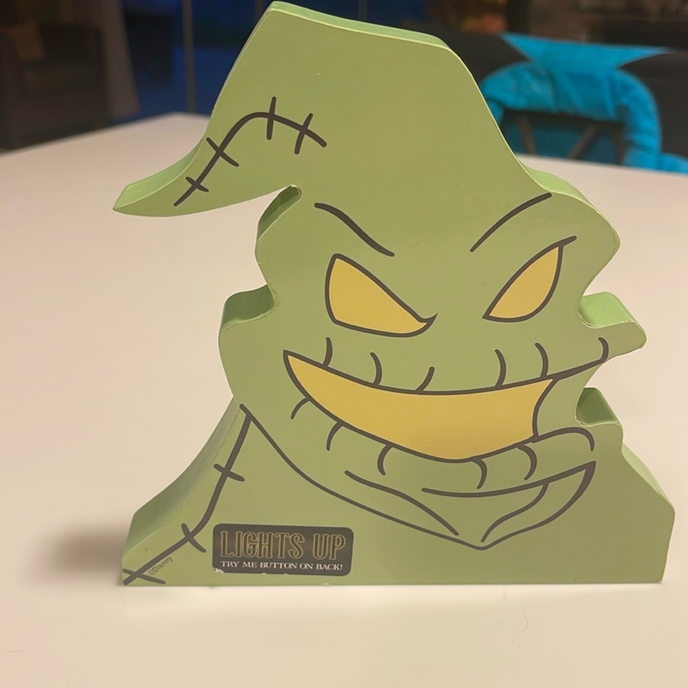 Nightmare Before Christmas Oogie Boogie LED Light Up Wood Sign